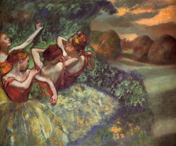 Edgar Degas : Four Dancers II